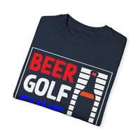 Unisex-T-Shirt aus stückgefärbtem Material