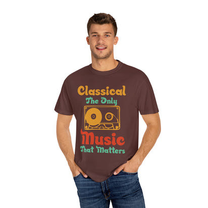 (Música)Camiseta unisex teñida en prenda