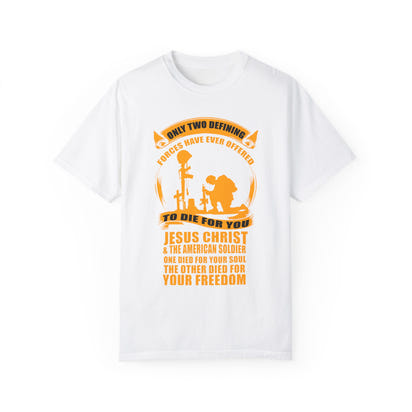 Militärisches Unisex-T-Shirt, stückgefärbt