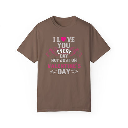 (Día de San Valentín) Camiseta unisex teñida en prenda