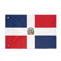 Bandera de República Dominicana de doble cara, decoración de exteriores, barbacoa de verano, orgullo nacional, hogar y jardín, eventos deportivos, regalos