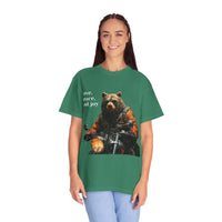 Camiseta unisex teñida con toque artístico (moto)