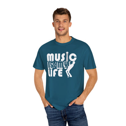 (Música)Camiseta unisex teñida en prenda