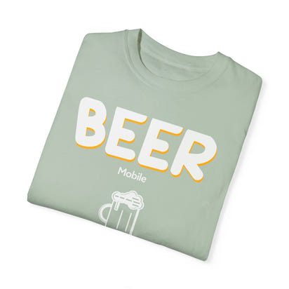 Unisex-T-Shirt mit Alkohol-Motiv, stückgefärbt