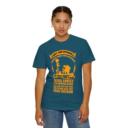 Militärisches Unisex-T-Shirt, stückgefärbt