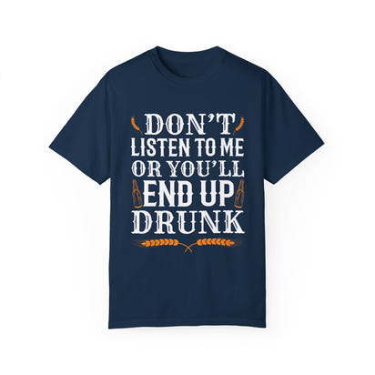 Unisex-T-Shirt aus stückgefärbtem Material