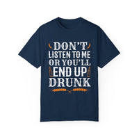 Unisex-T-Shirt aus stückgefärbtem Material