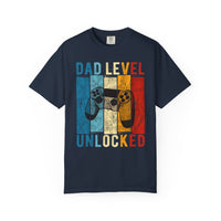 „Dad Level Unlocked“-T-Shirt, Gaming-Shirt, Unisex-Shirt, Vatertagsgeschenk, Gamer-Papa-Kleidung