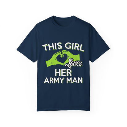 Militärisches Unisex-T-Shirt, stückgefärbt