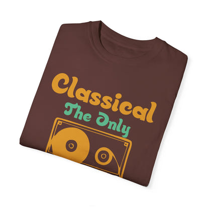 (Música)Camiseta unisex teñida en prenda