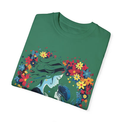 Camiseta unisex teñida con toque artístico (Madre)