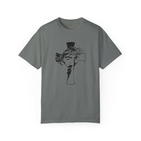 (Cristian) Unisex-T-Shirt aus stückgefärbtem Material