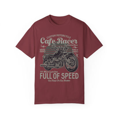(Motorrad) Unisex-T-Shirt, stückgefärbt