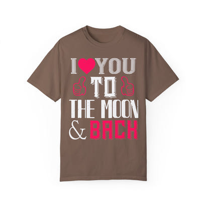 (Valentinstag) Unisex-T-Shirt aus stückgefärbtem Material