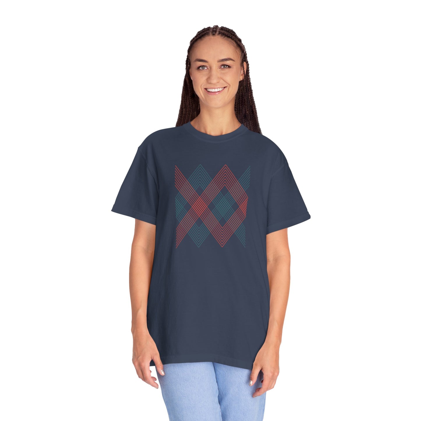 Geometry Unisex Garment-Dyed T-shirt