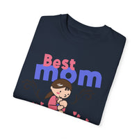 Unisex-T-Shirt aus stückgefärbtem Material