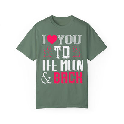 (Valentinstag) Unisex-T-Shirt aus stückgefärbtem Material