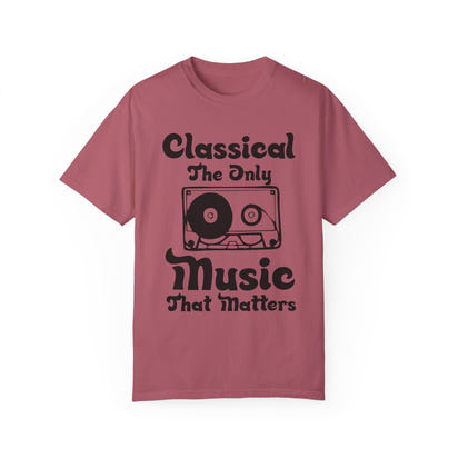 (Música)Camiseta unisex teñida en prenda