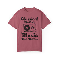 (Música)Camiseta unisex teñida en prenda