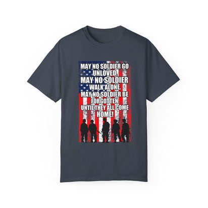 Militärisches Unisex-T-Shirt, stückgefärbt