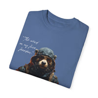 Camiseta unisex teñida con toque artístico (moto)