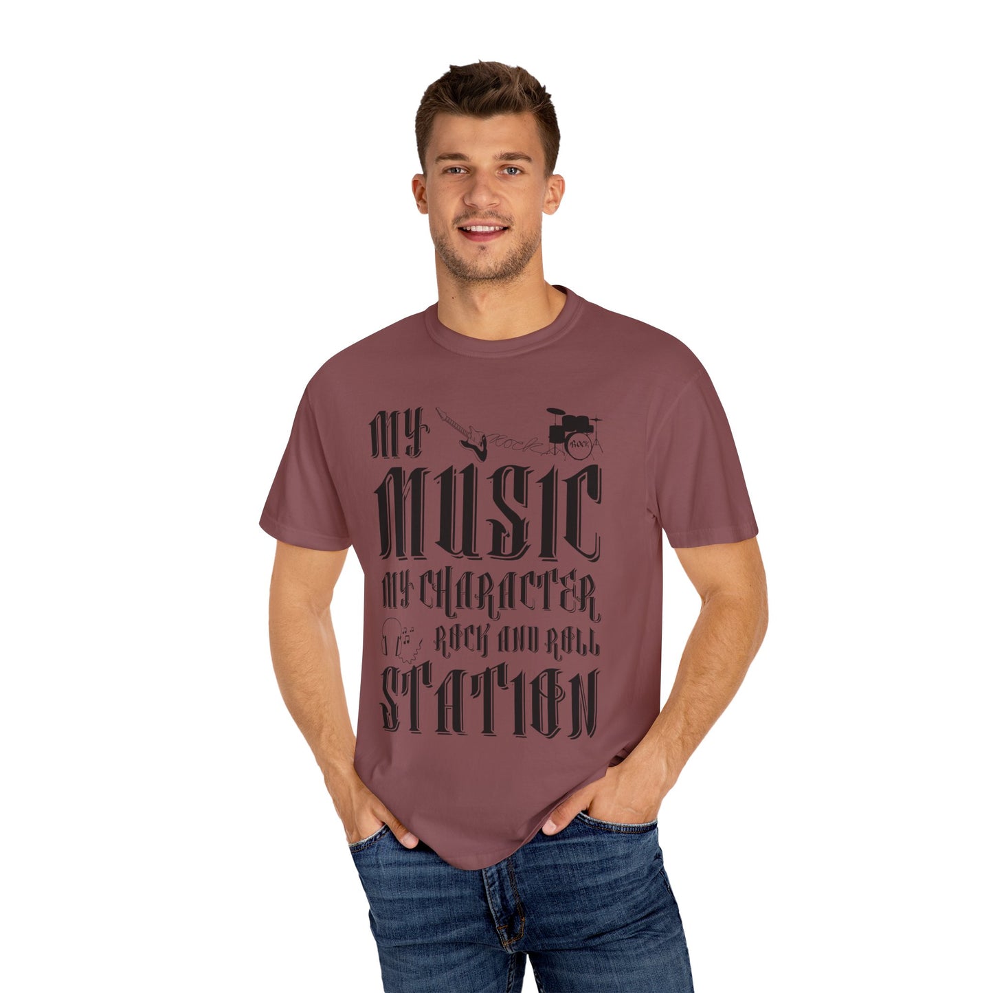 (Music)Unisex Garment-Dyed T-shirt