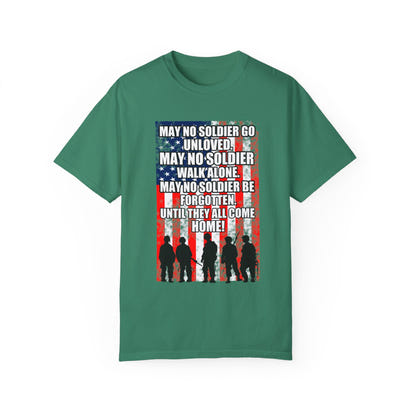 Militärisches Unisex-T-Shirt, stückgefärbt
