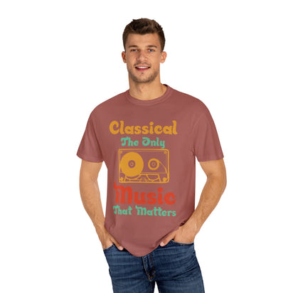 (Música)Camiseta unisex teñida en prenda