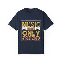 (Música)Camiseta unisex teñida en prenda