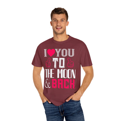 (Valentinstag) Unisex-T-Shirt aus stückgefärbtem Material