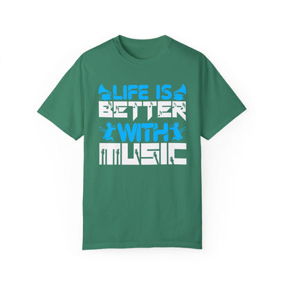 (Música)Camiseta unisex teñida en prenda