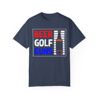 Unisex-T-Shirt aus stückgefärbtem Material