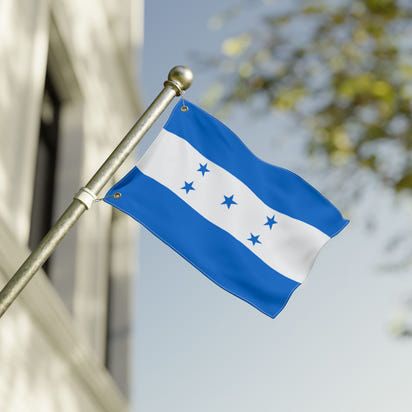 Bandera hondureña de doble cara, pancarta decorativa para exteriores, emblema nacional, decoración del hogar, regalos para celebraciones.