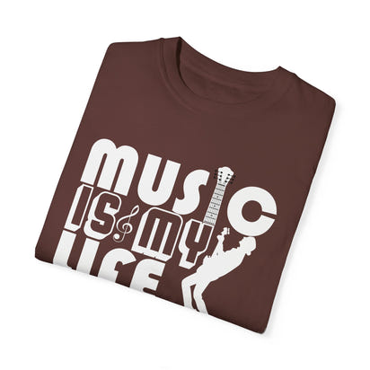 (Música)Camiseta unisex teñida en prenda
