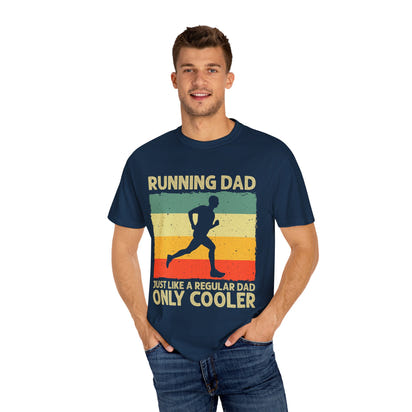 Unisex-T-Shirt für laufende Väter | Geschenk für Läufer, coole Papa-Kleidung, lustiges Papa-Shirt, Vatertagsgeschenk, Freizeitkleidung