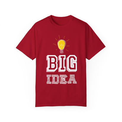 Unisex-T-Shirt aus stückgefärbtem Material