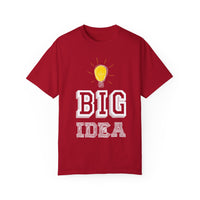 Unisex-T-Shirt aus stückgefärbtem Material