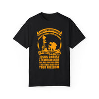 Militärisches Unisex-T-Shirt, stückgefärbt