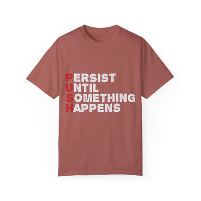 Unisex-T-Shirt aus stückgefärbtem Material