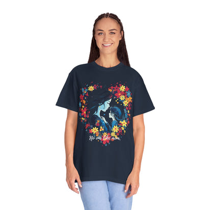 Camiseta unisex teñida con toque artístico (Madre)