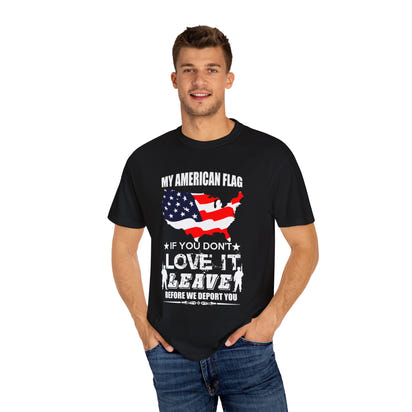 Militärisches Unisex-T-Shirt, stückgefärbt
