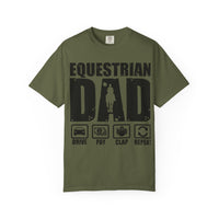 Camiseta para papá ecuestre, regalo único para el Día del Padre, regalo para amantes de los caballos, camiseta unisex informal, ropa para papá que monta a caballo
