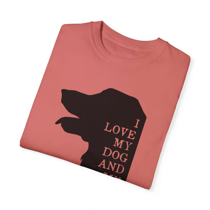 Unisex-T-Shirt aus stückgefärbtem Material