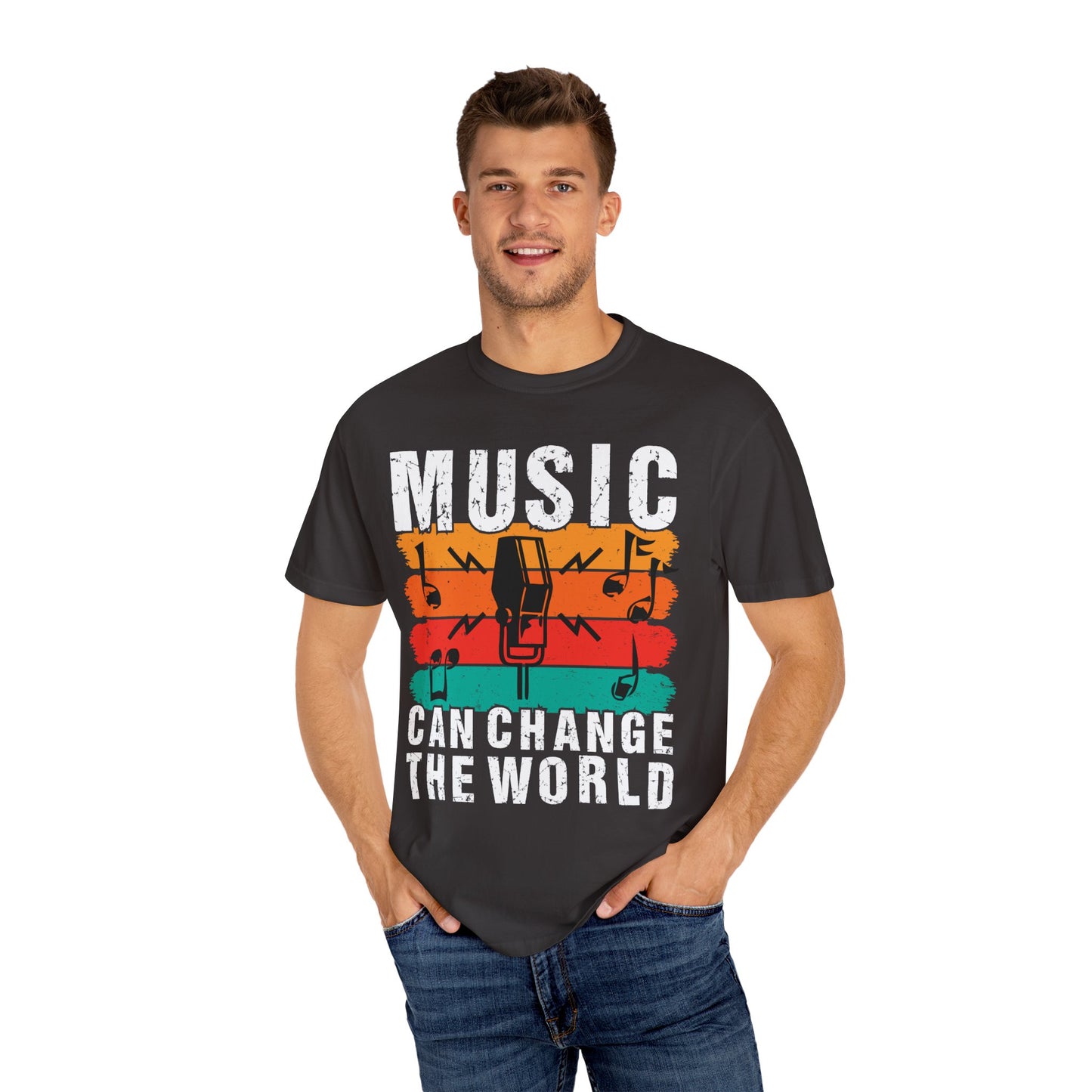 (Music)Unisex Garment-Dyed T-shirt