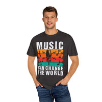 (Música)Camiseta unisex teñida en prenda