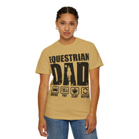 Camiseta para papá ecuestre, regalo único para el Día del Padre, regalo para amantes de los caballos, camiseta unisex informal, ropa para papá que monta a caballo