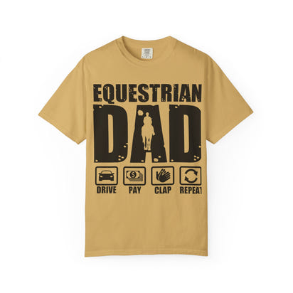 Camiseta para papá ecuestre, regalo único para el Día del Padre, regalo para amantes de los caballos, camiseta unisex informal, ropa para papá que monta a caballo