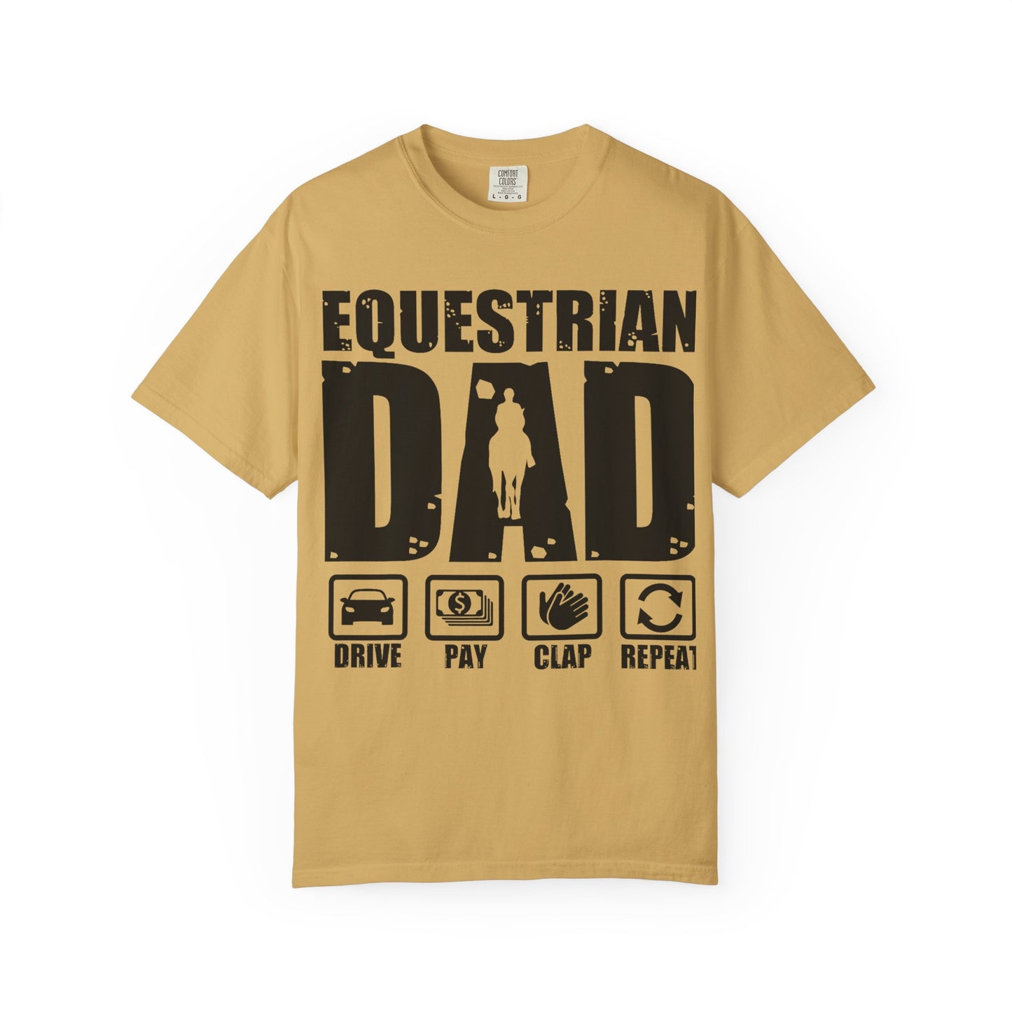 Camiseta para papá ecuestre, regalo único para el Día del Padre, regalo para amantes de los caballos, camiseta unisex informal, ropa para papá que monta a caballo