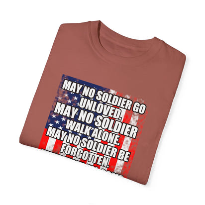 Militärisches Unisex-T-Shirt, stückgefärbt
