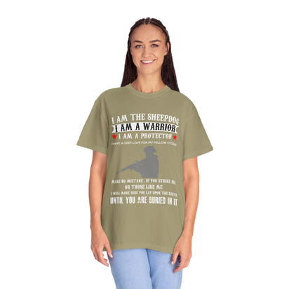 Militärisches Unisex-T-Shirt, stückgefärbt